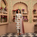 Vintage Rose Printed 3-Piece Ethnic Suit Set – Tana Dora