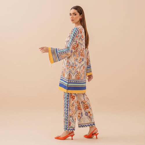 2 Piece Unstitched Suit - Floral Paisley Print – Careeb