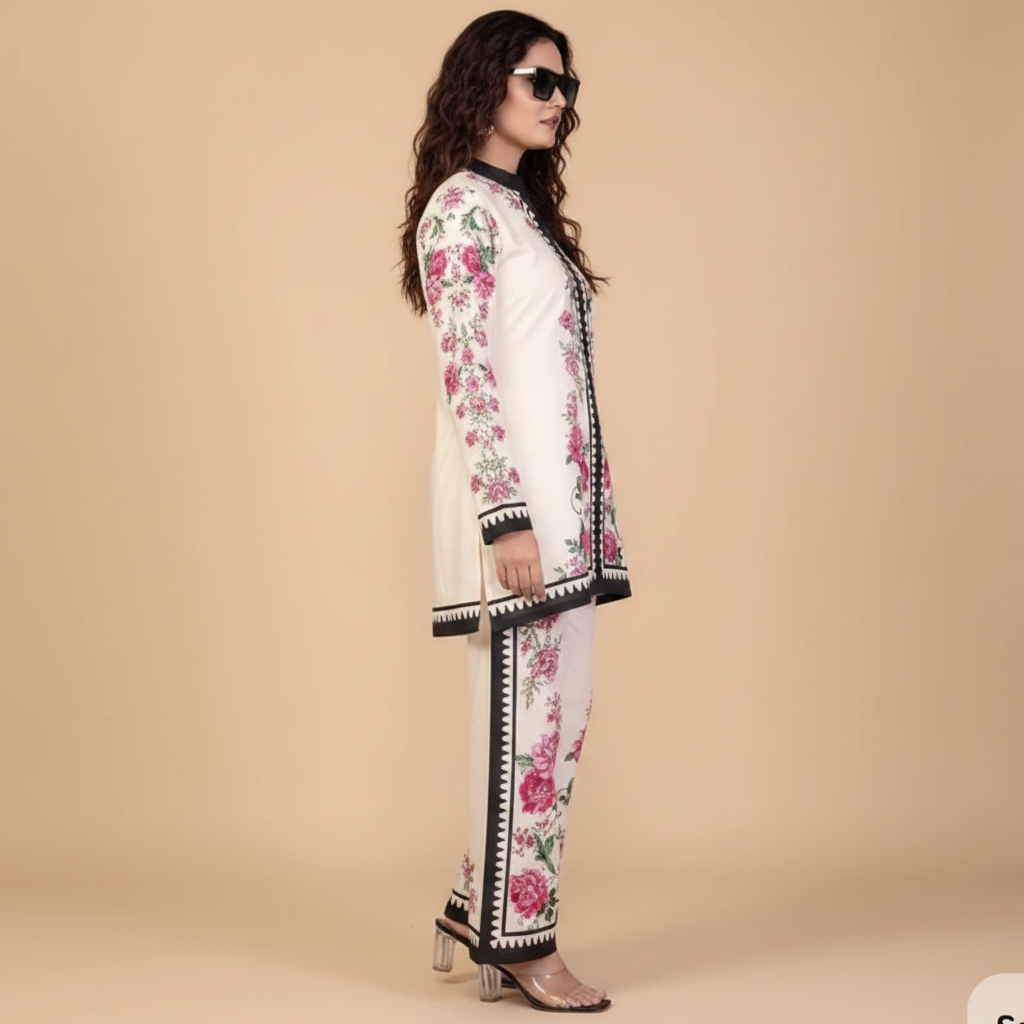 Floral Bloom Co-Ord Set - Side Profile