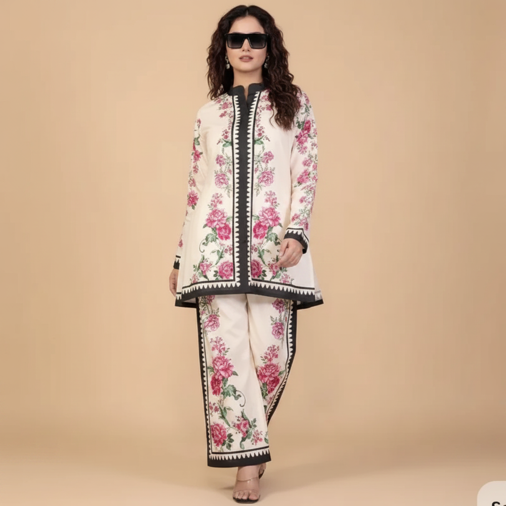 Floral Bloom Co-Ord Set - Front Pose